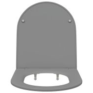 Тоалетна седалка Сив 47 x 36 x 3,4 см Дуропласт