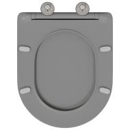 Тоалетна седалка Сив 47 x 36 x 3,4 см Дуропласт