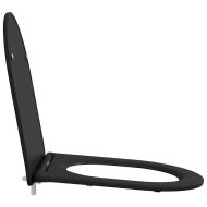 Тоалетна седалка Черно 47 x 36 x 3,4 см Дуропласт