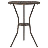 Градински бистро комплект 3 pcs Бронзов Алуминий