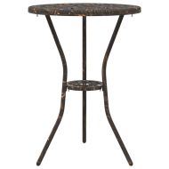 Градински бистро комплект 3 pcs Бронзов Алуминий