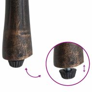 Градински бистро комплект 3 pcs Бронзов Алуминий