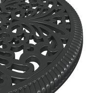 Градински бистро комплект 3 pcs Черно Алуминий