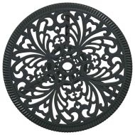 Градински бистро комплект 3 pcs Черно Алуминий