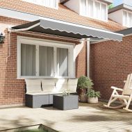 Рамка за сенник Регулирума Бял 2,5 x 2 m Стомана