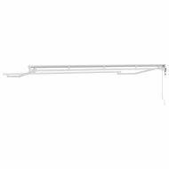 Рамка за сенник Регулирума Бял 4 x 2 m Стомана