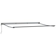 Рамка за сенник Антрацит 5 x 3 m Прахово боядисана стомана