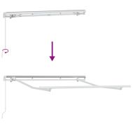 Рамка за сенник Бяло 2,5 x 2 m Метал