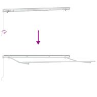 Рамка за сенник Бяло 3,5 x 2 m Метал