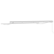 Рамка за сенник Бяло 4 x 2 m Метал