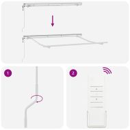 Рамка за сенник Бяло 3 x 2 m Метал