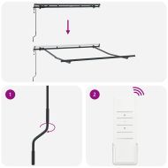 Рамка за сенник Антрацит 2,5 x 2 m Метал