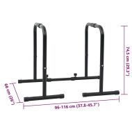 Лента за дипове Черно 116 x 66 x 74,5 см