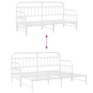 Рамка за легло за ден Бяло 75 x 190 cm