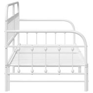 Рамка за легло за ден Бяло 90 x 200 cm