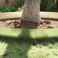 Ограничители за тревни площи 10 pcs Сребрист 100 x 25 x 0,07 см