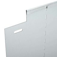 Ограничители за тревни площи 10 pcs Сребрист 100 x 25 x 0,07 см