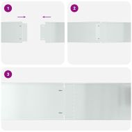 Ограничители за тревни площи 10 pcs Сребрист 100 x 25 x 0,07 см