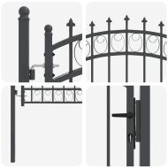 Оградна врата с шипове EMMEN 150 x 100 cm