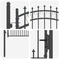 Оградна врата с шипове EMMEN 150 x 100 cm
