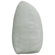 Възглавница за гръб Светлосиво 160 x 24 x 50 см Кадифе