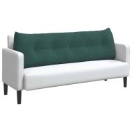 Възглавница за гръб Тъмен зелен 160 x 24 x 50 см Кадифе