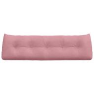 Възглавница за гръб Розово 160 x 24 x 50 см Кадифе