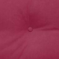 Възглавница за гръб Виненочервен 160 x 24 x 50 см Кадифе