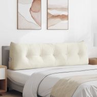 Възглавница за гръб Крем 160 x 24 x 50 см Кадифе