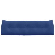 Възглавница за гръб Полицейско синьо 160 x 24 x 50 см Кадифе
