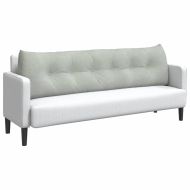 Възглавница за гръб Светлосиво 180 x 24 x 50 см Кадифе