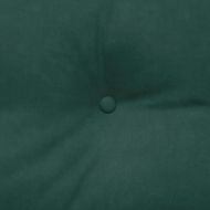 Възглавница за гръб Тъмен зелен 200 x 24 x 50 см Кадифе