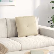 Възглавница за гръб Крем 50 x 19 x 45 см текстил