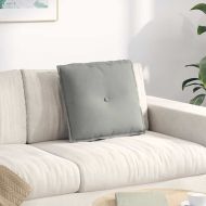 Възглавница за гръб Светлосиво 50 x 45 см Микрофибърна тъкан