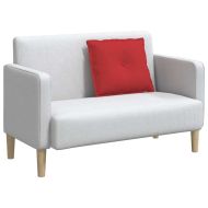 Възглавница за гръб Червено 60 x 19 x 50 см текстил