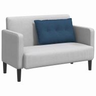 Възглавница за гръб Синьо 80 x 19 x 50 см текстил