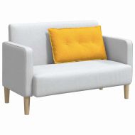 Възглавница за гръб Светло жълто 80 x 50 cm Кордюрова тъкан