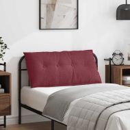 Възглавница за гръб Виненочервен 100 x 19 x 50 см текстил