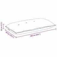 Възглавница за гръб Дънково син 100 x 19 x 50 см текстил