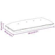 Възглавница за гръб Светло зелено 120 x 50 cm Кордюрова тъкан