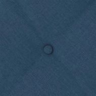 Възглавница за гръб Синьо 140 x 19 x 50 см текстил