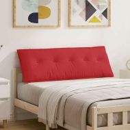 Възглавница за гръб Червено 140 x 19 x 50 см текстил