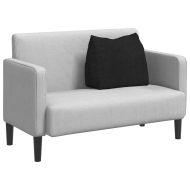 Възглавница за гръб Черно 60 x 20 x 50 см текстил