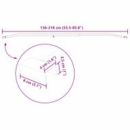 Ограничител за тентa за ремаркета 3 pcs Сребрист 130-210 см