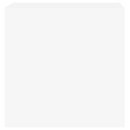 Стенен ТB шкаф, бял, 40,5x30x40 см, инженерно дърво