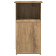 Странична маса, дъб артизан, 36x30x56 см, инженерно дърво