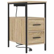 Нощен шкаф 2 pcs Сонома дъб 30 x 48 x 61 см Инженерно дърво