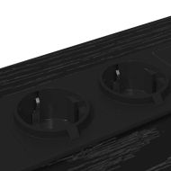 Нощен шкаф 2 pcs Черния дъб 42 x 41 x 56 см Инженерно дърво