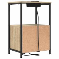 Нощен шкаф 2 pcs Сонома дъб 40 x 31 x 60 см Инженерно дърво