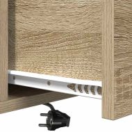 Нощен шкаф 2 pcs Сонома дъб 40 x 31 x 60 см Инженерно дърво